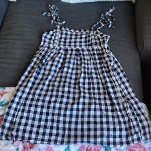 Black Gingham Dress